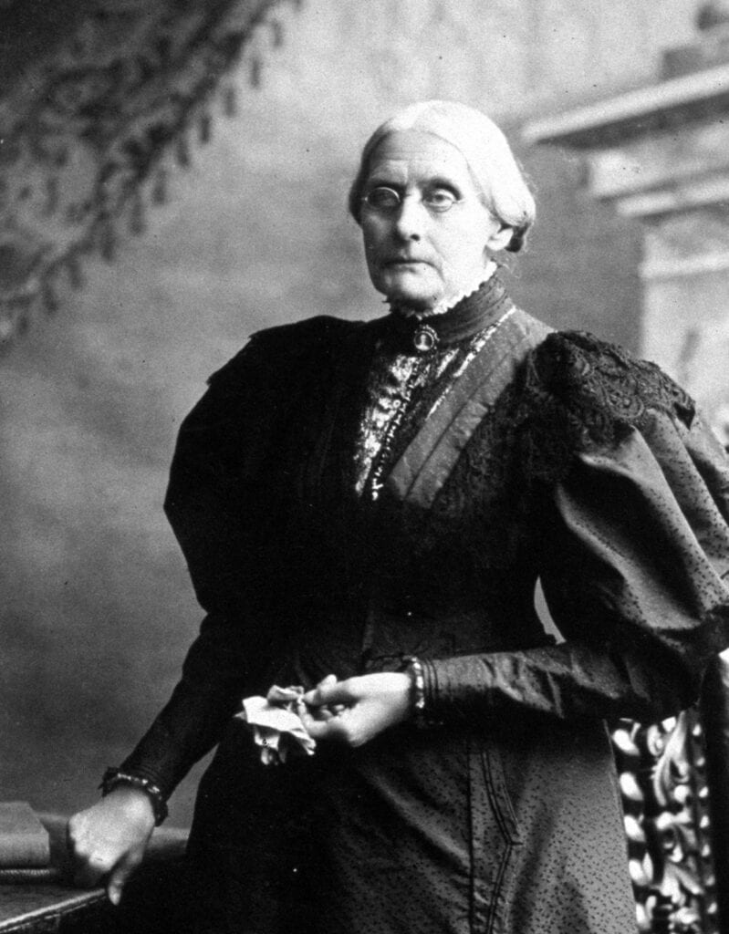 Susan B Anthony, circa 1898: American abolitionist and suffragette Susan B Anthony (1820 - 1906). (Photo by MPI/Getty Images)