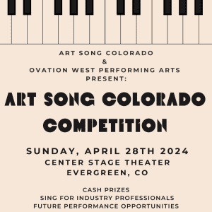 Art Song Colorado Competition Finals