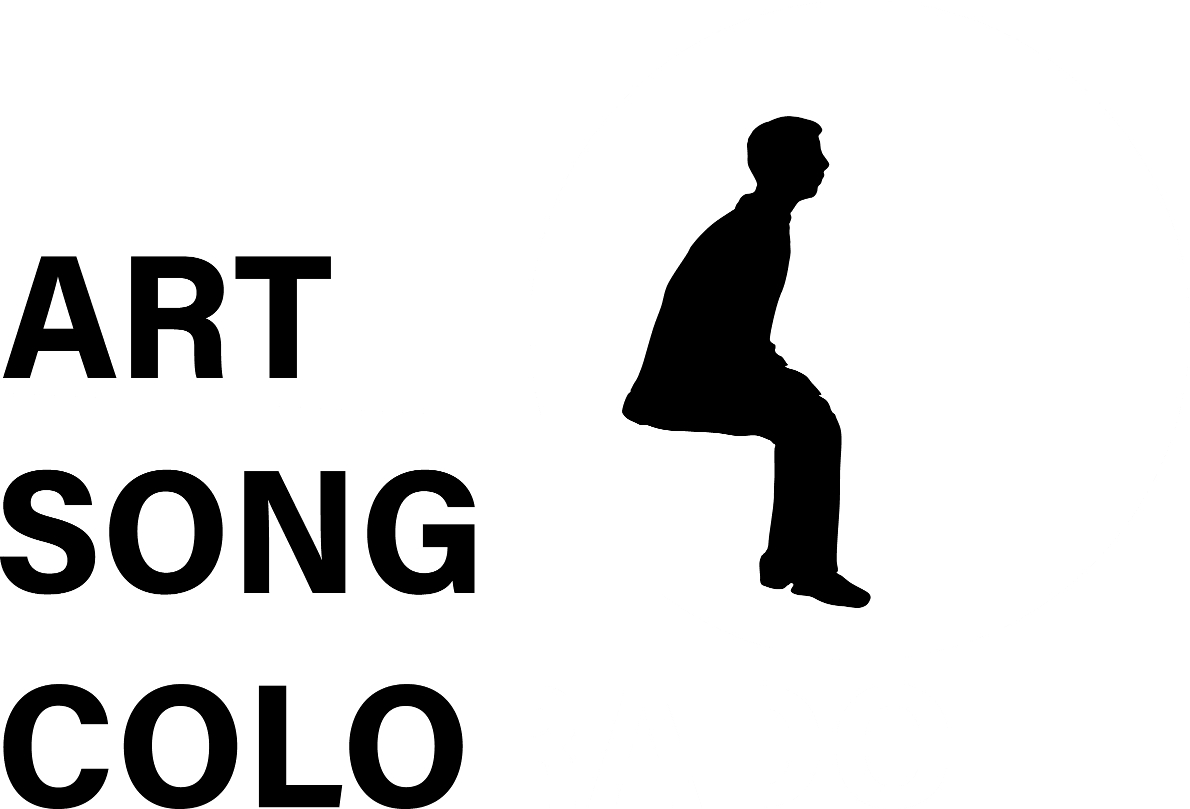 Art Song Colorado's "Moon Boy" logo, featuring the name of the company with the silhouette of an engaged audience member in front of a full moon.